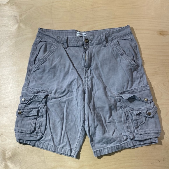 Saddlebred Men's Gray Cargo Shorts 36 (MQ) - Picture 2 of 7